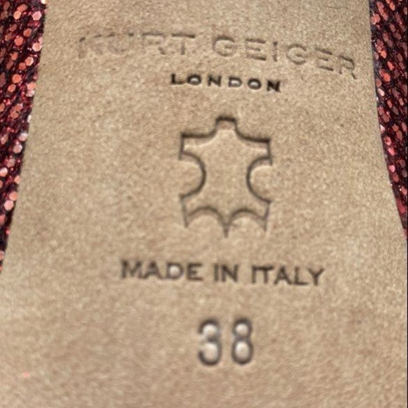 Kurt Geiger Glittering Red Heels - Picture 6 of 6
